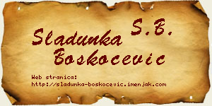 Sladunka Boškoćević vizit kartica